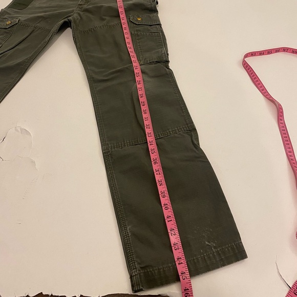 Carhartt Pants Mens Green Cargo Ripstop Cotton Workwear Pockets Carpenter. - Picture 3 of 13